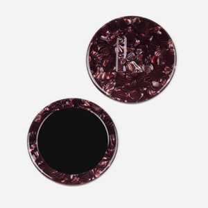 Miroir de poche kagami Lie de vin