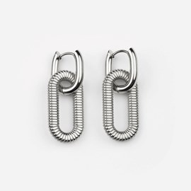 Boucles d'oreilles lueur - argenté