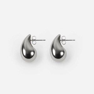 Boucles d'oreilles mini gouttelette - argenté