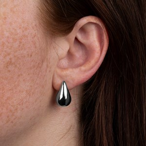Boucles d'oreilles mini gouttelette - argenté