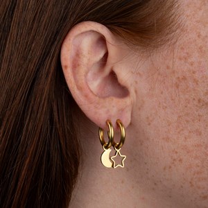 Boucles d'oreilles etoile - doré