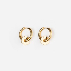 Boucles d'oreilles fleurette - doré