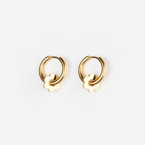Boucles d'oreilles fleurette - doré