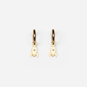 Boucles d'oreilles fusee - doré