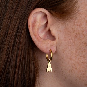 Boucles d'oreilles fusee - doré