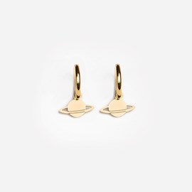 Boucles d'oreilles saturne - doré
