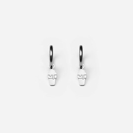 Boucles d'oreilles cornet - argenté
