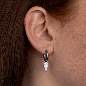 Boucles d'oreilles glace à l'italienne - argenté