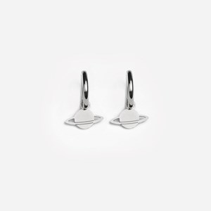 Boucles d'oreilles saturne - argenté