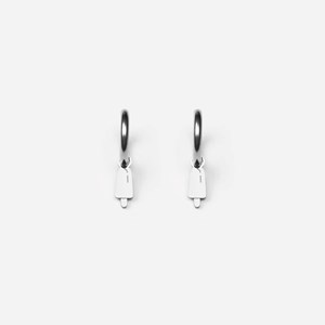 Boucles d'oreilles sorbet - argenté