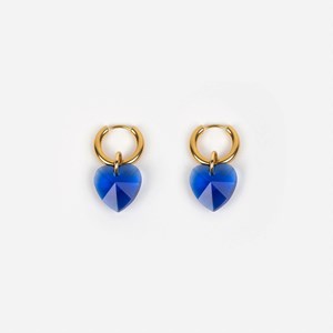 Boucles d'oreilles heart attack - bleu