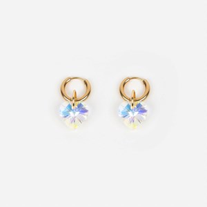 Boucles d'oreilles heart attack - irisé