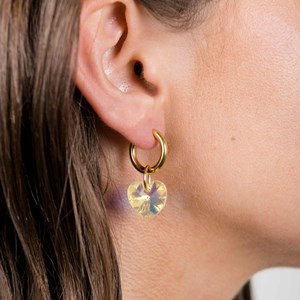 Boucles d'oreilles heart attack - irisé