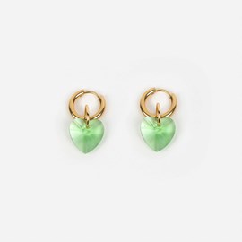 Boucles d'oreilles heart attack - vert