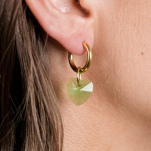 Boucles d'oreilles heart attack - vert