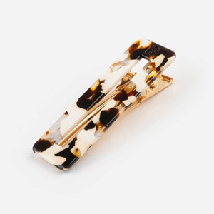 Barrette rectangle - latte
