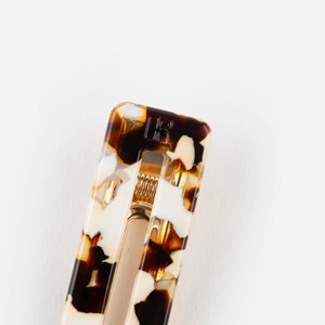 Barrette rectangle - latte