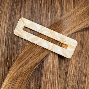 Barrette rectangle - nude
