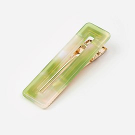 Barrette rectangle - pomme