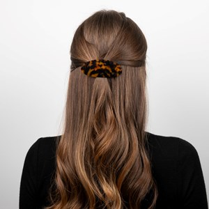 Barrette ovale Écaille