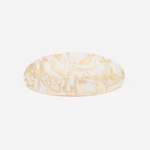 Barrette ovale Ecru