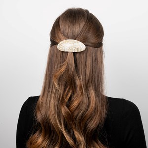 Barrette ovale Nude