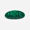 Barrette ovale Vert