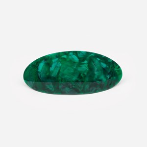 Barrette ovale Vert