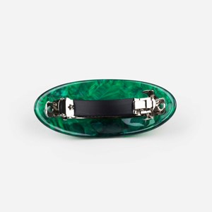 Barrette ovale Vert