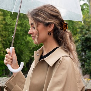 Pince à cheveux fleurette Écaille