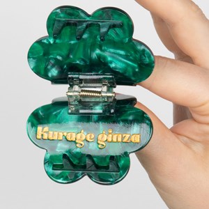 Pince à cheveux fleurette Vert