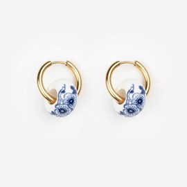 Boucles d'oreilles - porcelaine