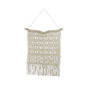 Tenture murale en coton macrame