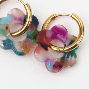 Baby fleurette - acier inoxydable doré Confettis