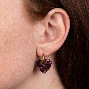 Lova lova - acier inoxydable argenté Lie de vin