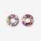 Charms donuts Magenta et Vert