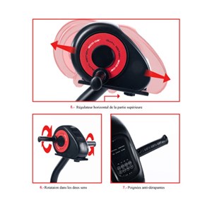 Vélo elliptique motorisé actif et passif