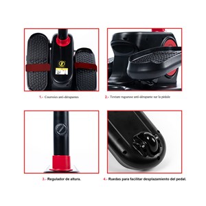 Vélo elliptique motorisé actif et passif