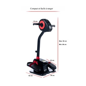 Vélo elliptique motorisé actif et passif