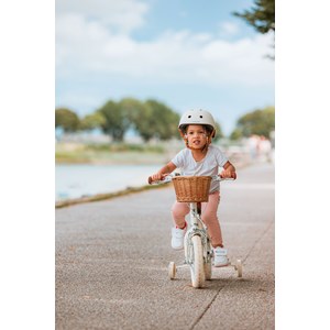 Casque vélo enfant crème xs Beige