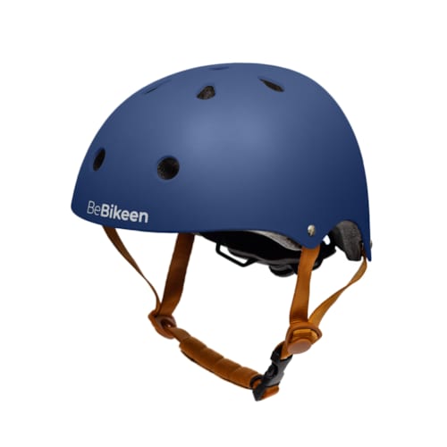 Bebikeen - Casque vélo enfant bleu marine xs