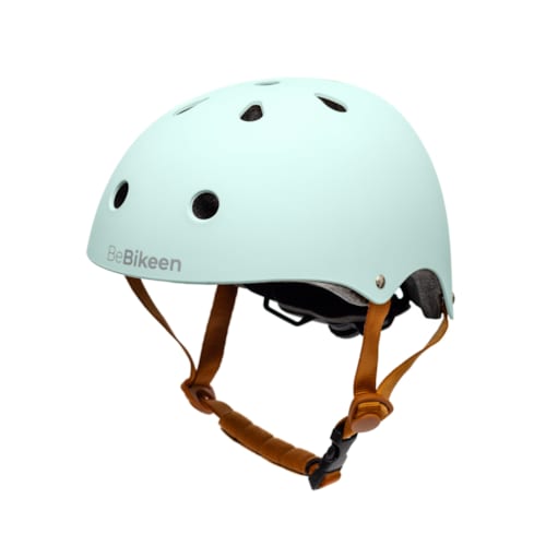 Bebikeen - Casque vélo enfant bleu turquoise xs