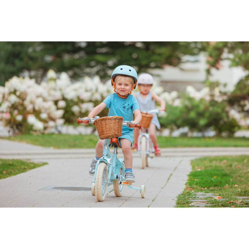 Casque vélo enfant bleu turquoise xs (Bebikeen) - Image 1