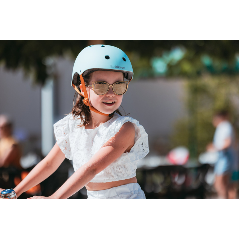 Casque vélo enfant bleu turquoise xs (Bebikeen) - Image 3