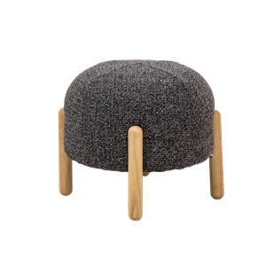 Banc en tissu gris foncé