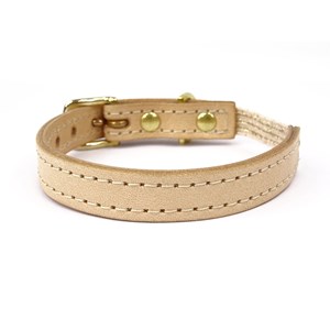 Collier pour chat panthera tigris by maurice en cuir - taille 3 - crème