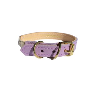 Collier pour chat panthera uncia by maurice en nubuck - taille 2 - lilas