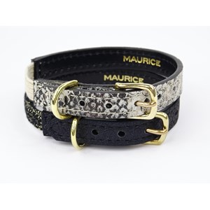 Collier pour chat panthera pardus by maurice en cuir - taille 1 - python