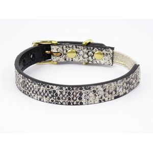 Collier pour chat panthera pardus by maurice en cuir - taille 2 - python