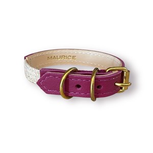 Collier pour chat acinonyx jubatus by maurice en nubuck - taille 1 - rose